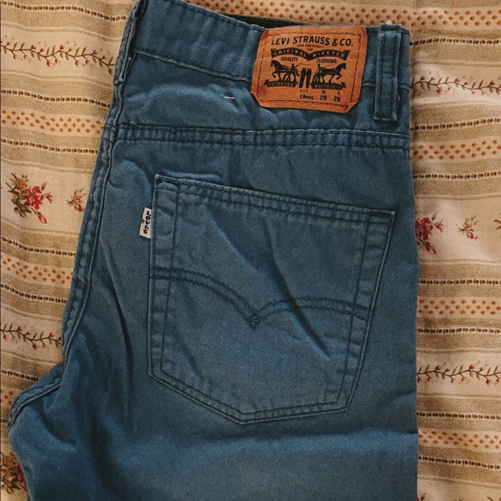 Levi’s Pants. Retro blue * size 18 reg OR 29x29